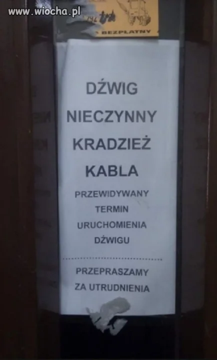 No wiadomo