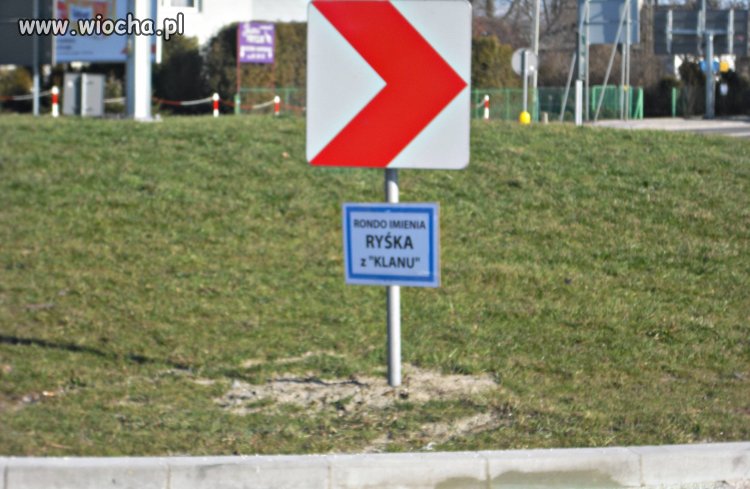Nawet Rysiek ma swoje rondo 
