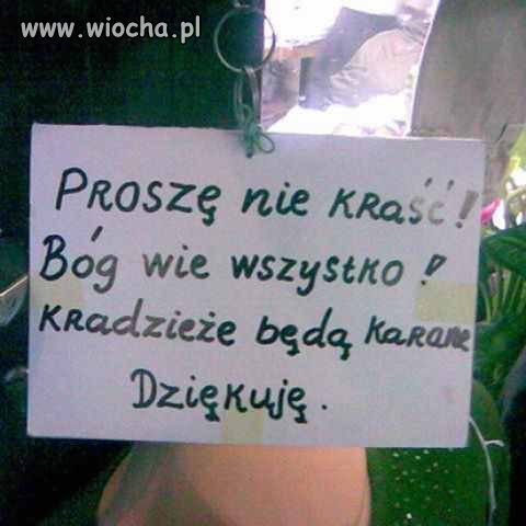 Ciekawe gdzie to zawisło?