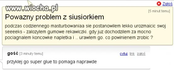 Powazny Problem z...