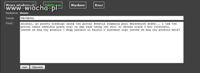 UWAGA ostatnie dni wiochy