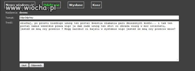 UWAGA ostatnie dni wiochy