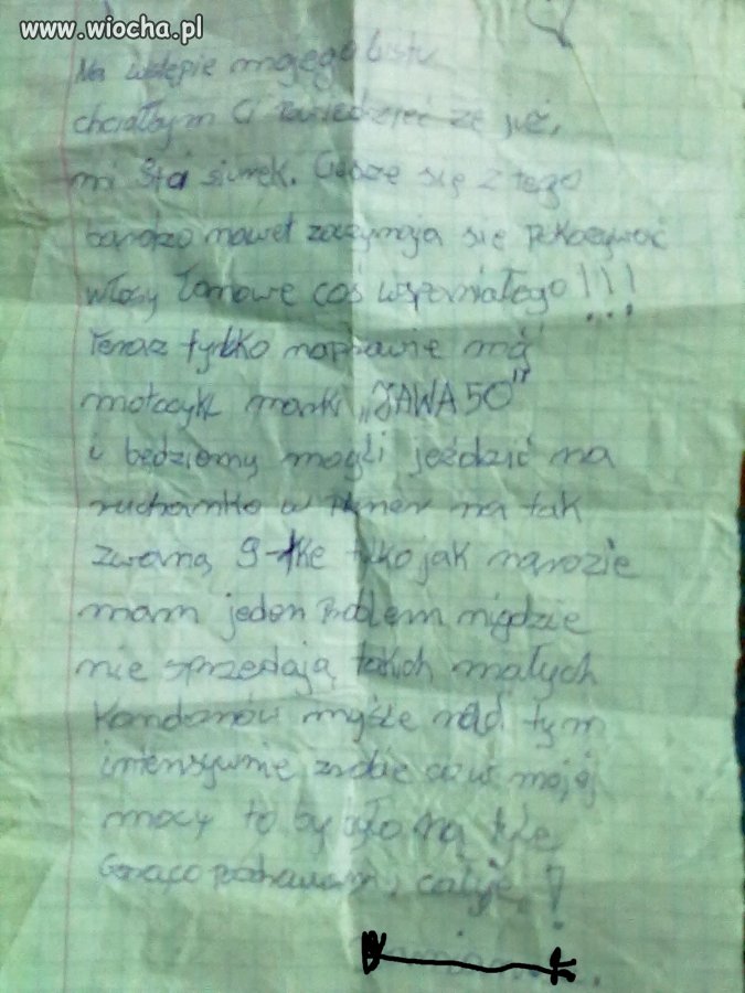 List do Dziewczyny.