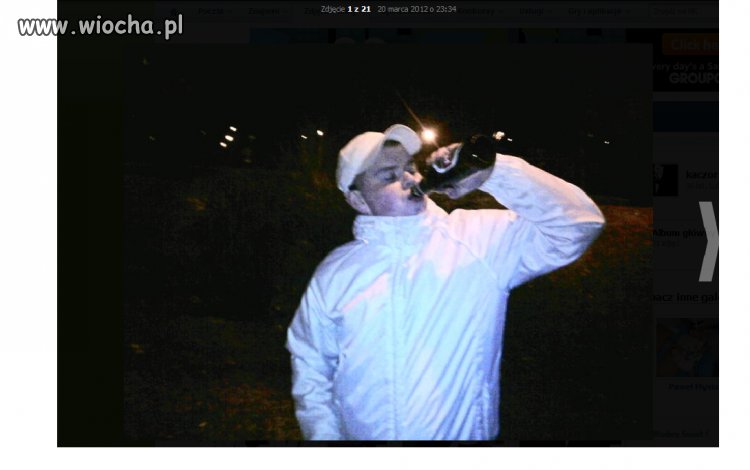 Ma 13 lat... I lansuje sie browarem na nk...