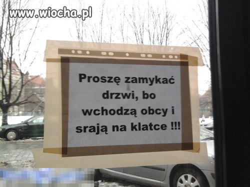 Proszę zamykać drzwi...