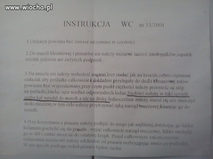 Instrukcja WC