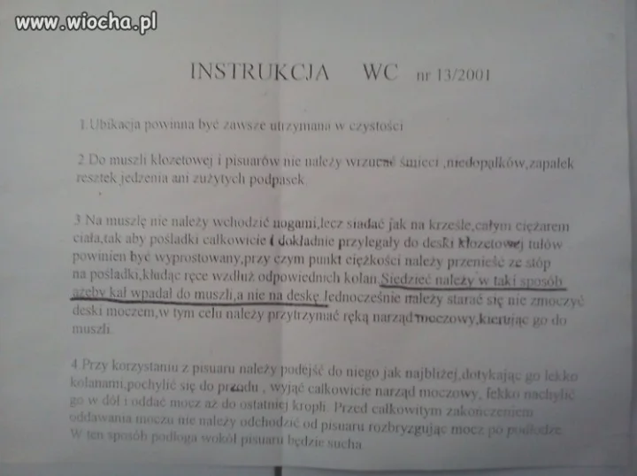 Instrukcja WC
