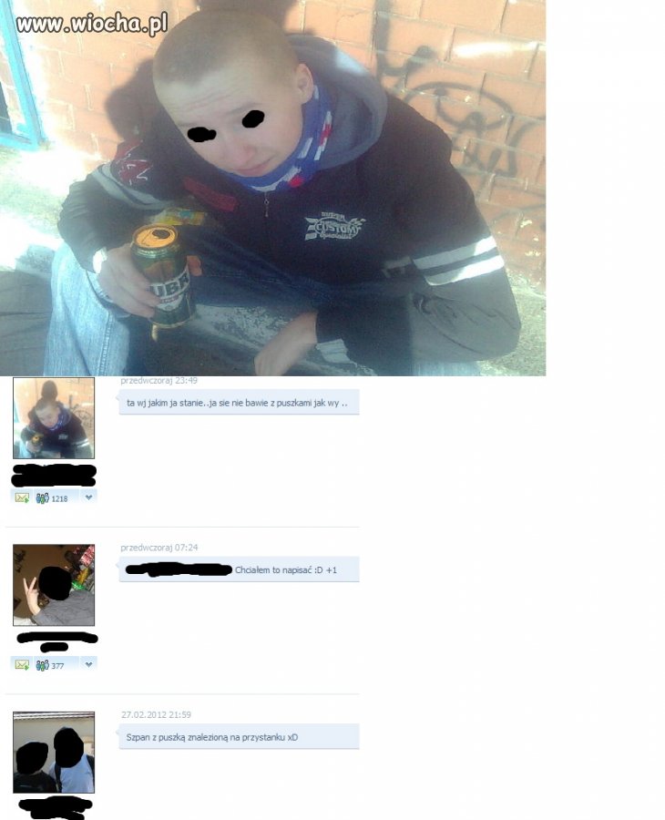 Gimnazjalista z puszką