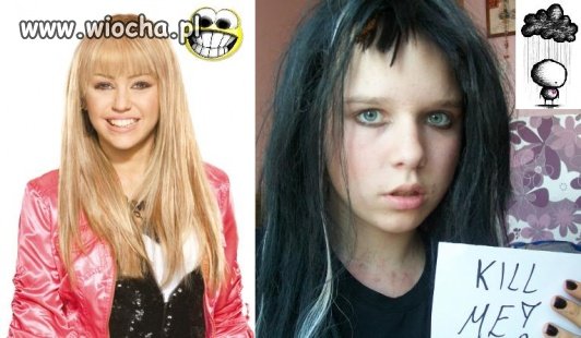 Chciał być jak emo Hannah Montana