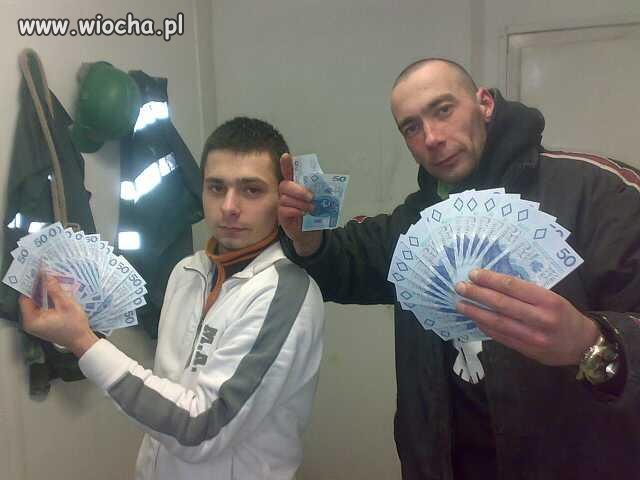 Troche pieniędzy się zarabia ...