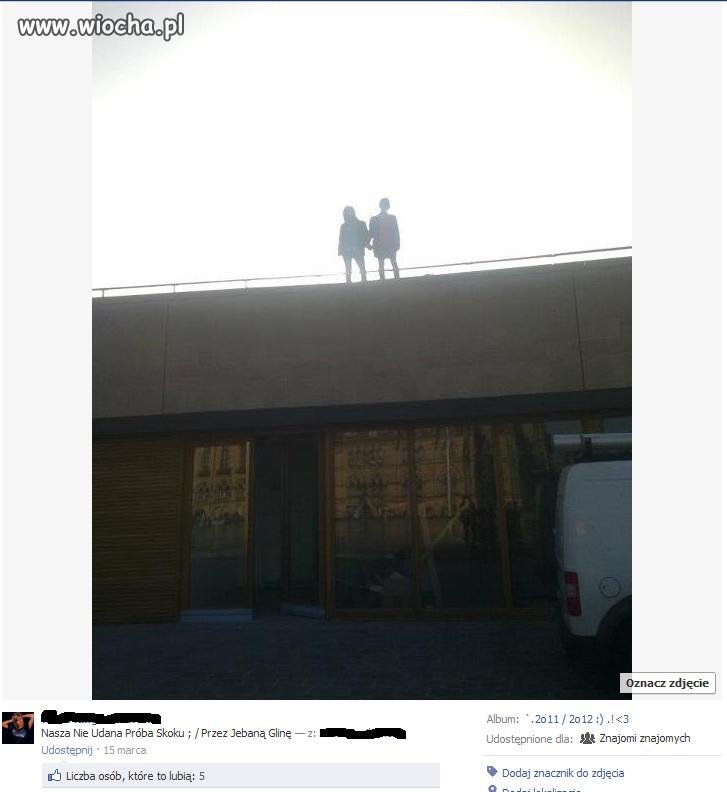 Skok z dachu...