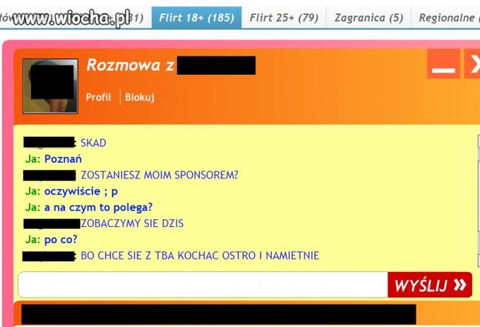 Szukanie sponsora na necie ...