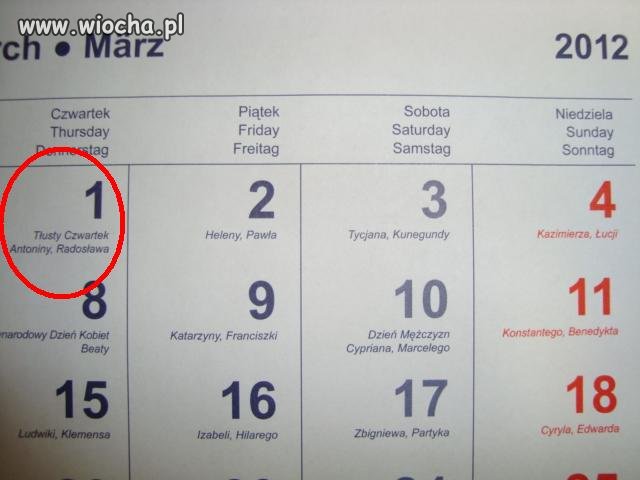 Tłusty czwartek w marcu ? Czemu nie...