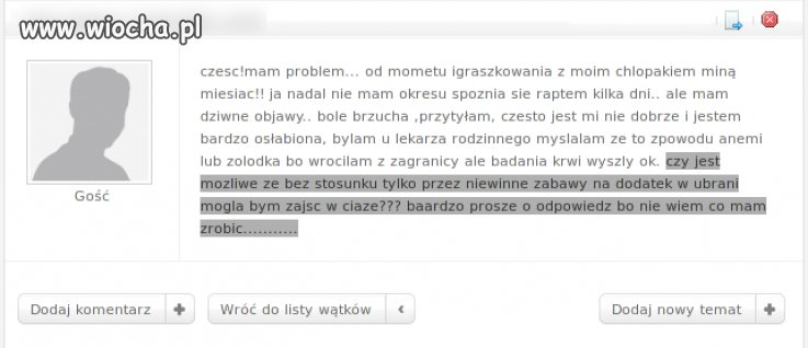Ciekawe czy zaszła w ciąże?