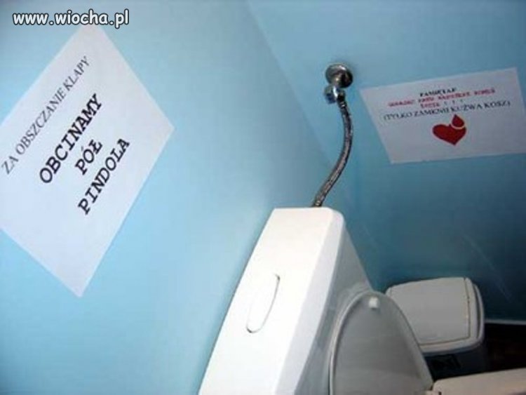 Do takiego (WC) po pijaku nie radze iść ...