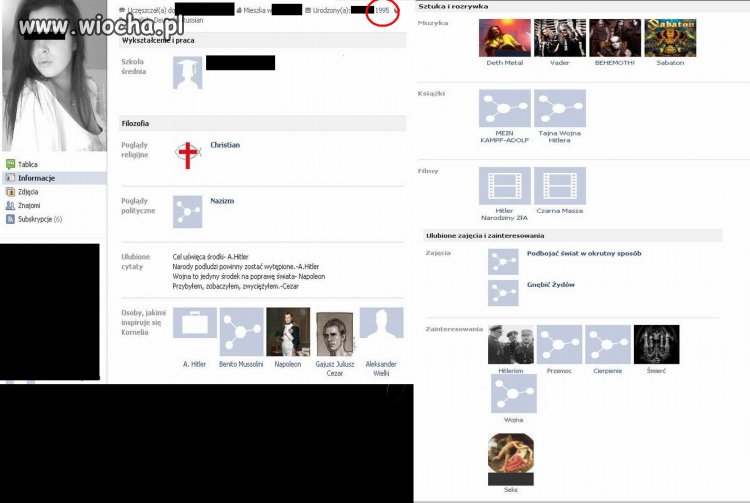 CHRESCIJAŃSKA NAZISTKA i FANKA SABATONU