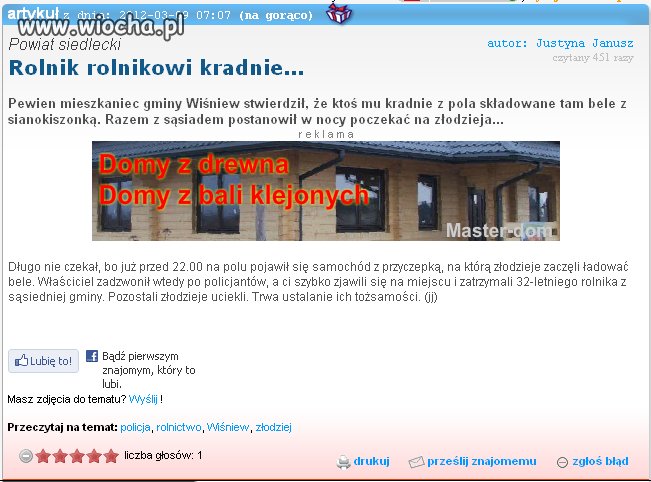 Wiocha z powiatu siedleckiego