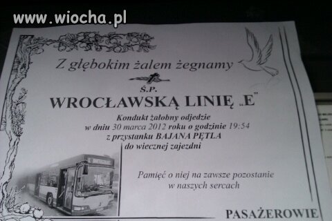 Z głębokim żalem