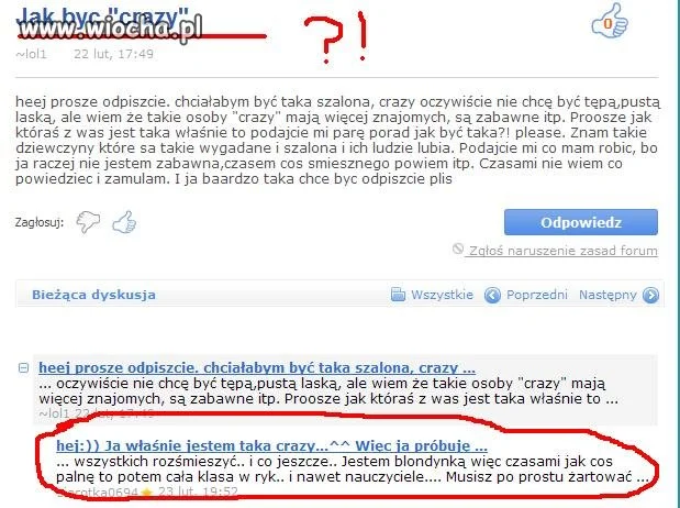 Jak byś crazy?