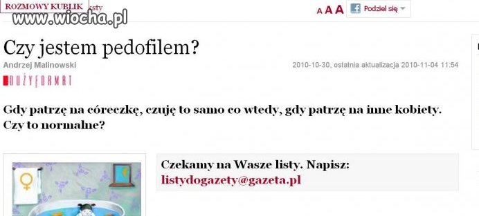 Mógł sobie darować takie wyznania...