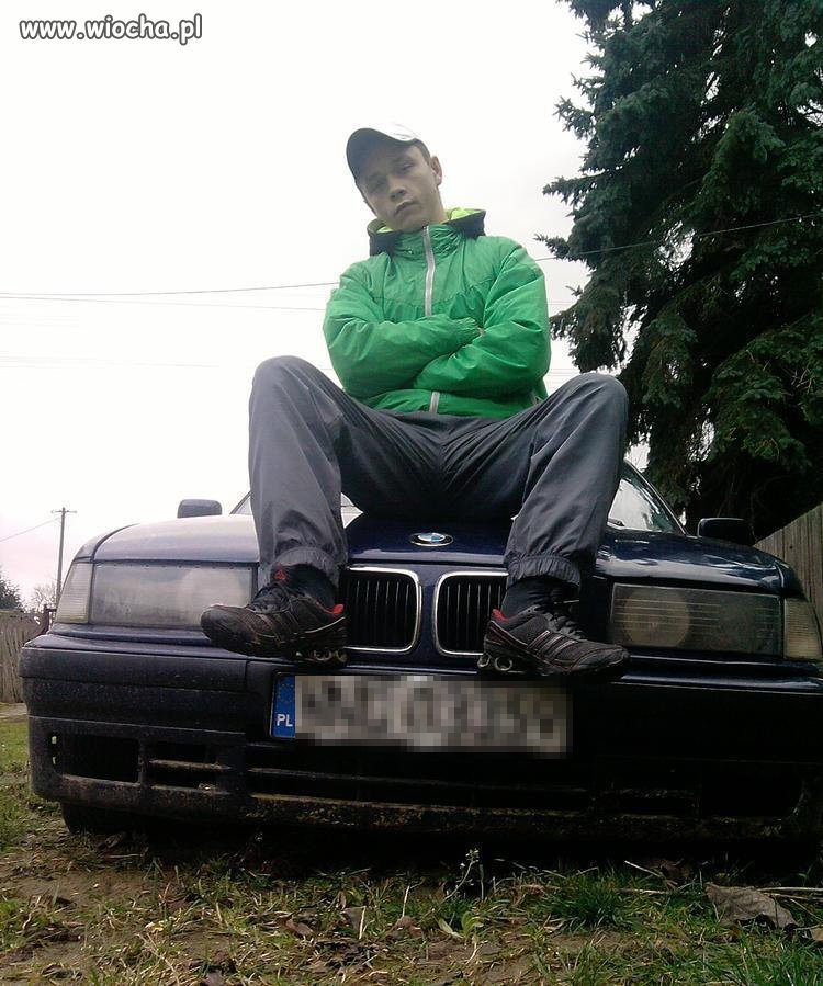 Lans na brudnym BMW 