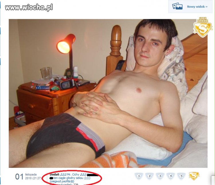 Ten ciągle głodny sexu.