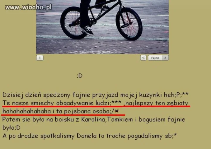 Nie ma to jak chwalenie się, że się kogoś obgaduje