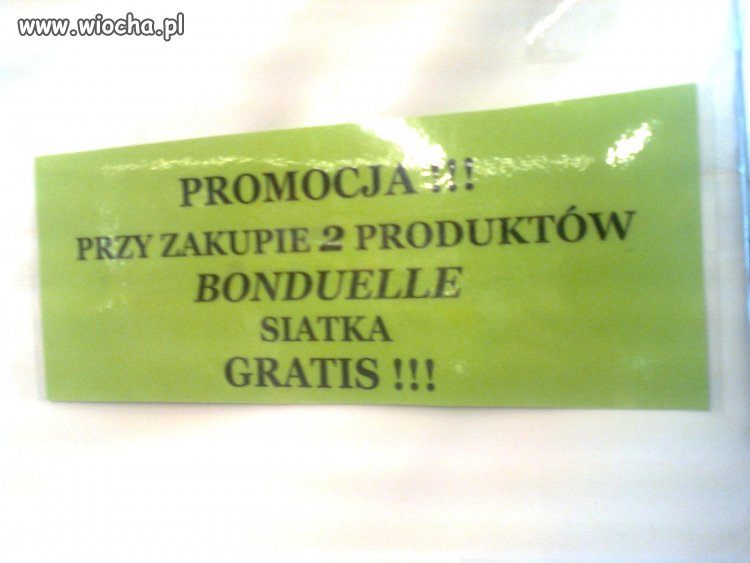 Podobno promocje sciągają ludzi...