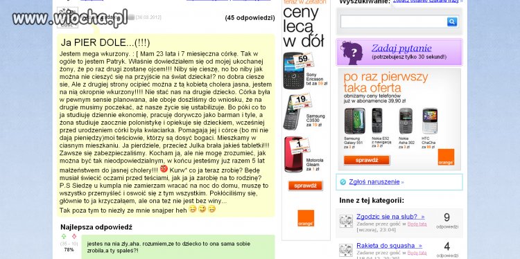 Niektórzy faceci rozumu nie mają