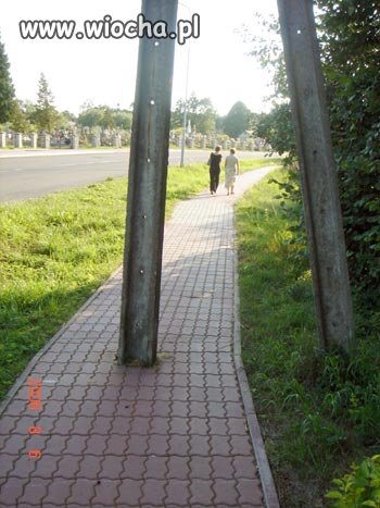 Uwaga słup 