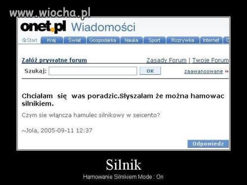 Hamowanie silnikiem 