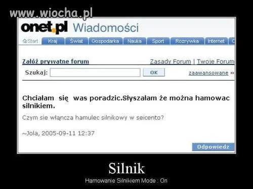 Hamowanie silnikiem 