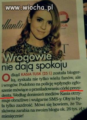 Kasia Tusk - córka prezydenta