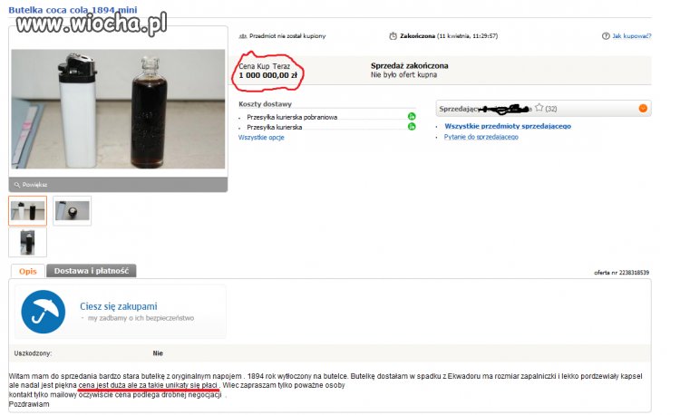 Najdroższa coca cola