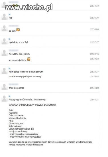 Formularz Poznaniowy 