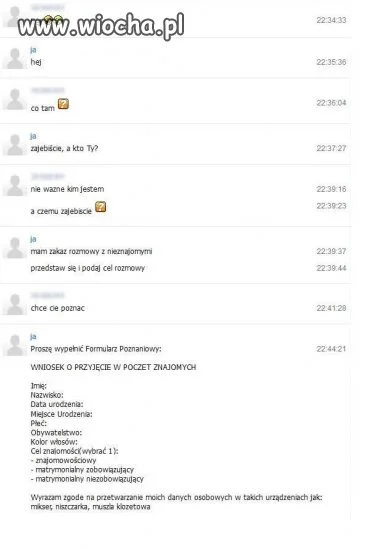 Formularz Poznaniowy 