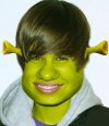 Justin Bieber jako shrek...