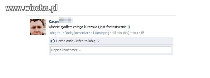 Odczucia po zjedzeniu qrczaka