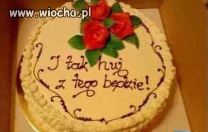 Tort weselny dla nowożeńców pokolenia JP