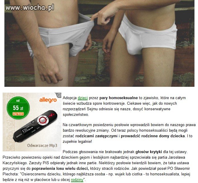 Pary homoseksualne już mogą adoptować dzieci.