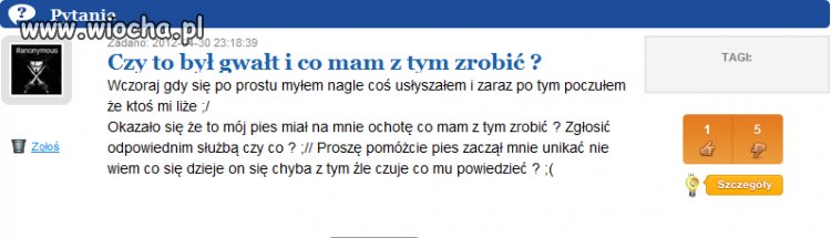 Czy to był gwałt i co mam z tym zrobić?