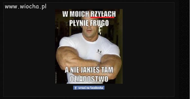 W jego rzyłach płynie frugo