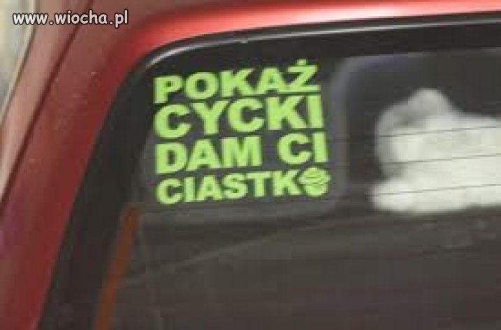 U znajomego w samochodzie