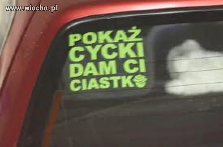 U znajomego w samochodzie