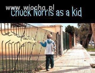 Chuck jako dziecko.