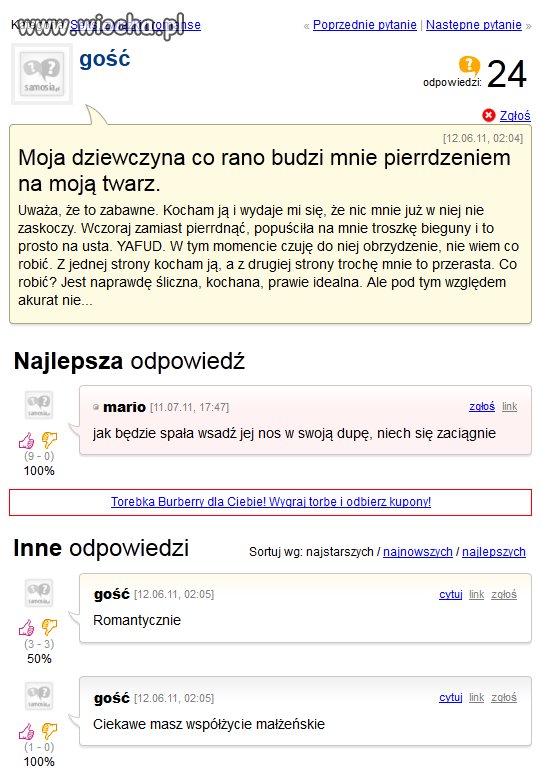 "Miły" początek dnia z dziewczyną