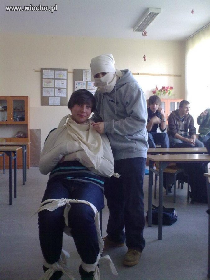 Zabawy w ninje na lekcji