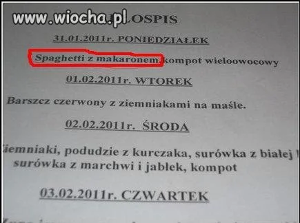 Spaghetti z makaronem