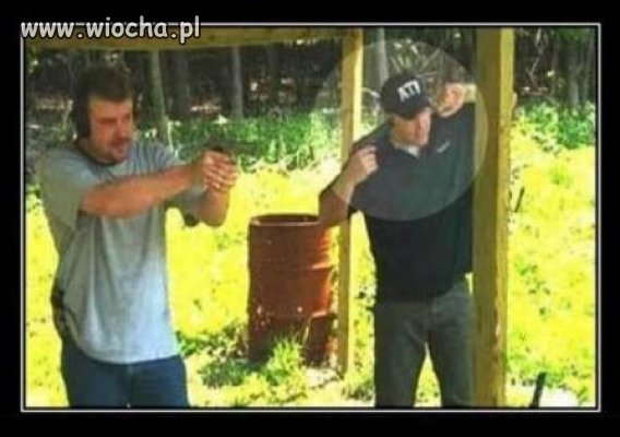 Na strzelnicy...