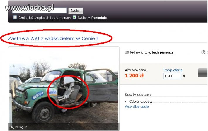 Zastawa  750 z właścicielem  w cenie!